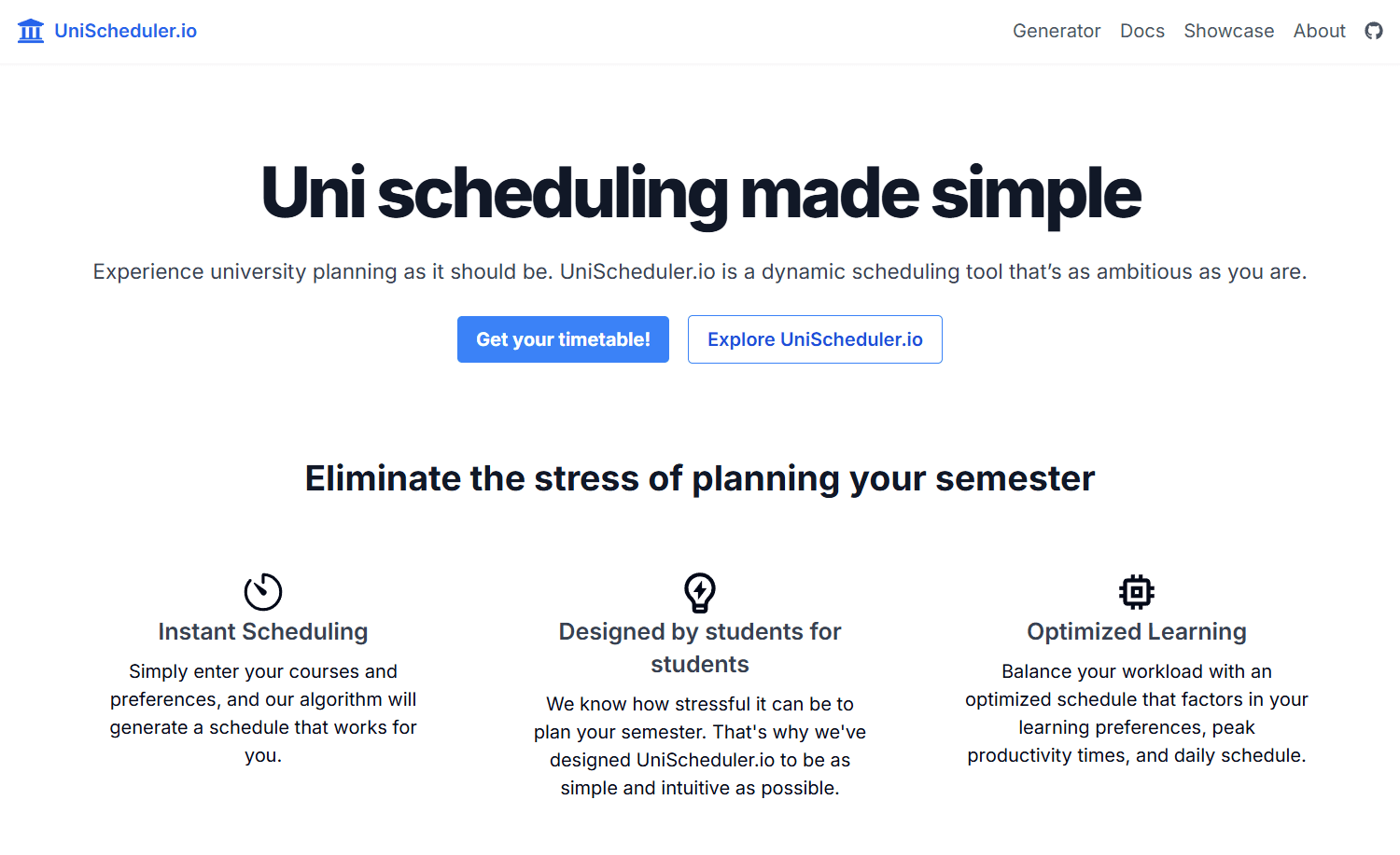 Uni Scheduler